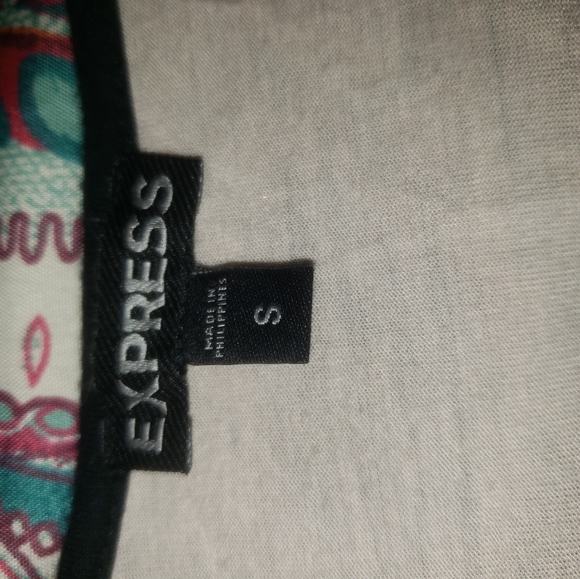 Express Top Size Small EUC. Black with Lace - Picture 5 of 5